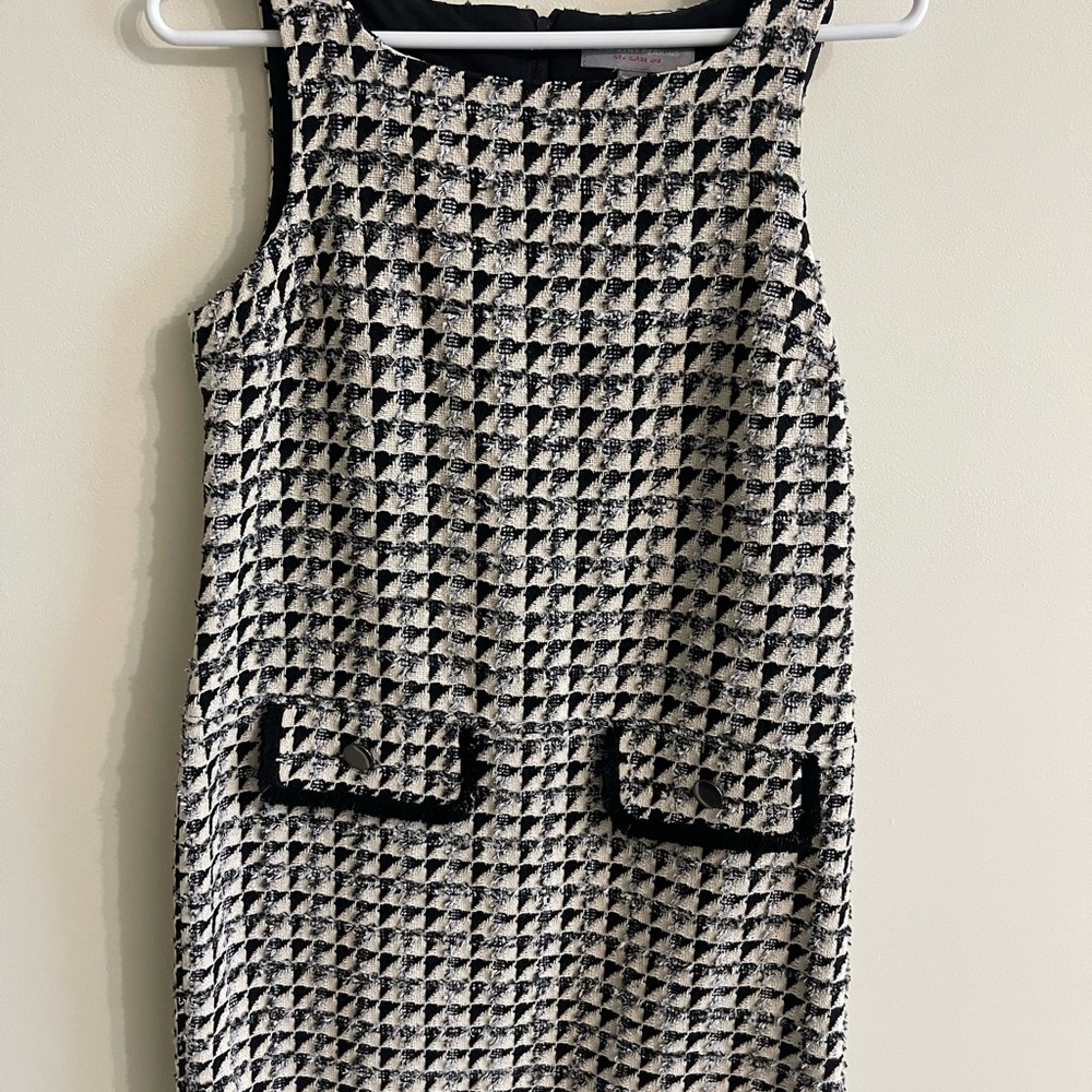 Dorothy Perkins Black and White Tweed Dress Women's Size 4